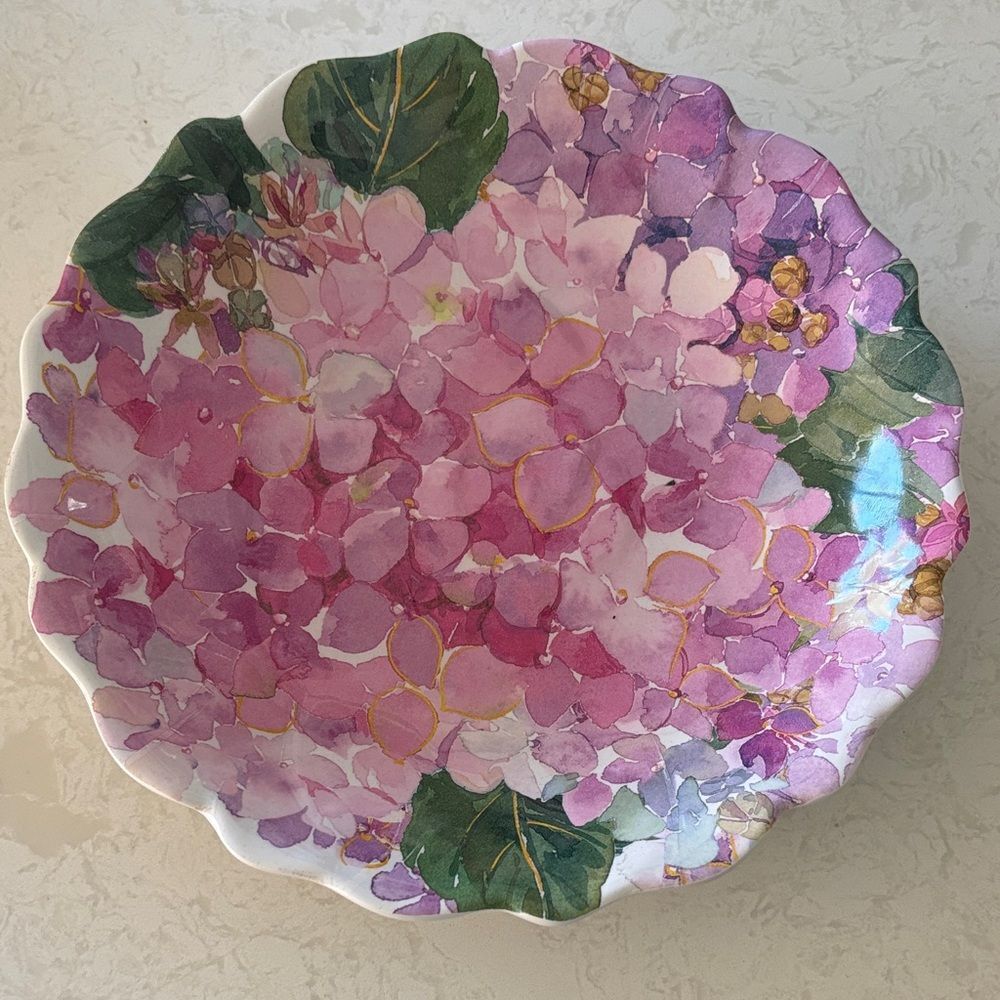 Shabby Chic Floral melamine Plate 9 Inch new - set of 4